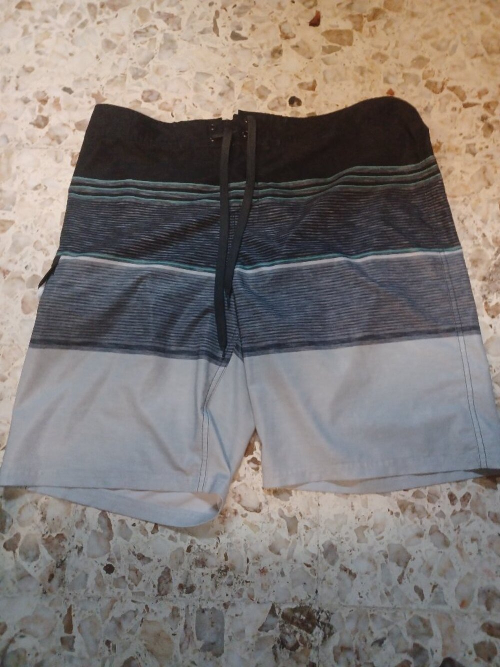 Sonoma Men's Board Shorts SZ 38 Black Blue Gray